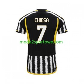 Koszulka Juventus Federico Chiesa 7 Domowe Stroje Piłkarskie 2023/24 Krótki Rękaw